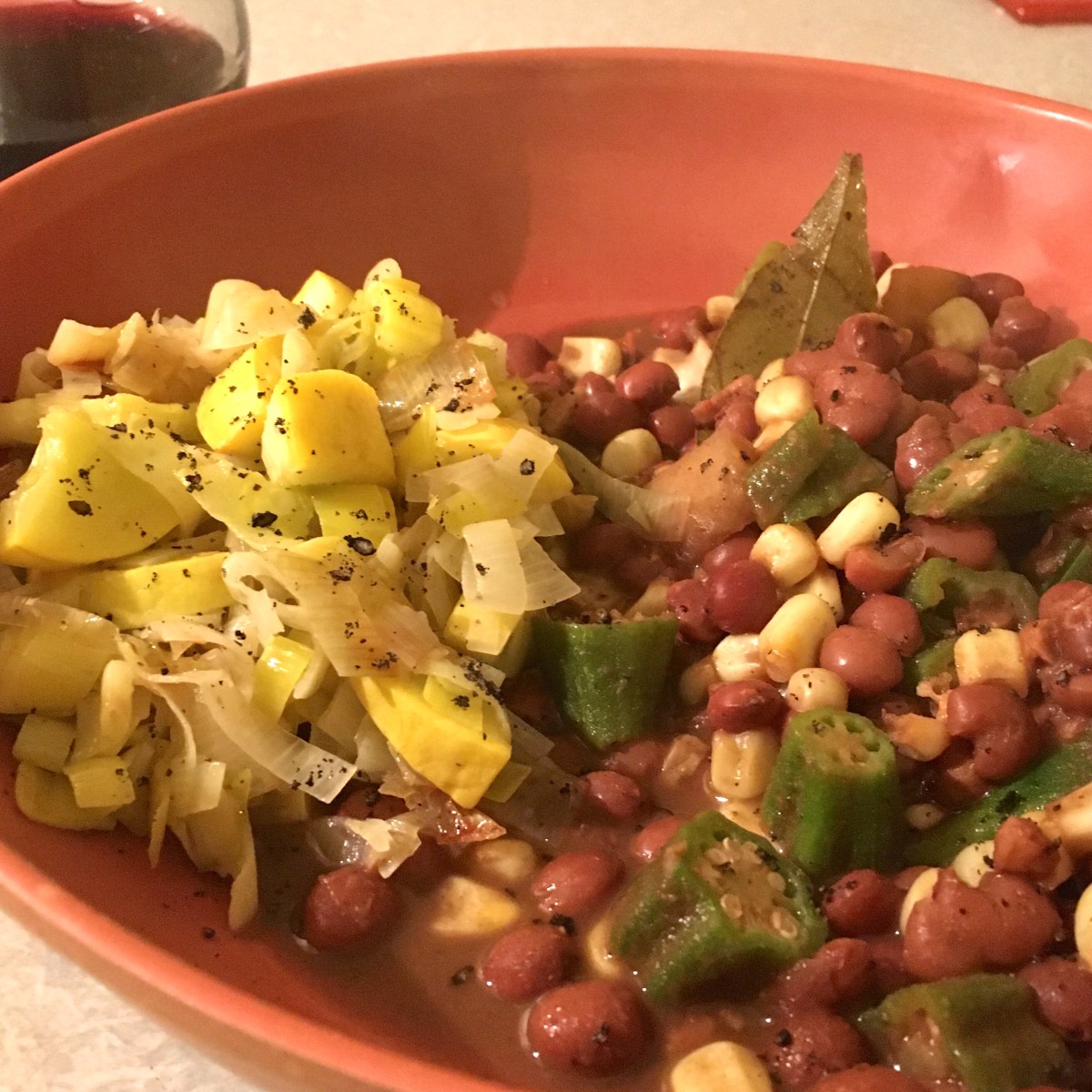Pinquito Beans & Okra